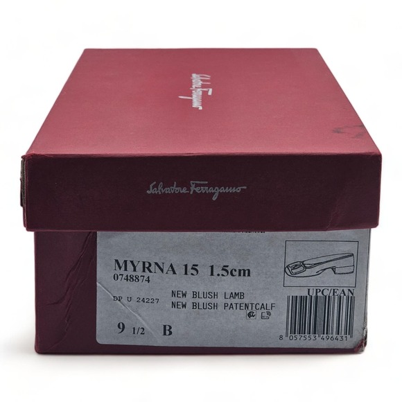 Salvatore Ferragamo Myrna Leather Embellished Ballet Flats 9.5 $695 - Picture 11 of 11